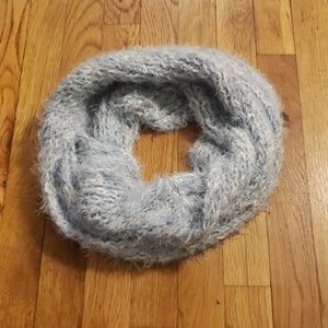 NWOT Soft Infinity Scarf Lt Blue, White, Shimmer